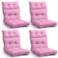 Tufted Outdoor/Indoor High Back Patio Chair Cushions, Set of 4, 46'' x 22'' - Eagle Peak Custom Canopy Tent