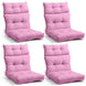 Tufted Outdoor/Indoor High Back Patio Chair Cushions, Set of 4, 46'' x 22'' - Eagle Peak Custom Canopy Tent