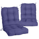 Tufted Outdoor/Indoor Seat/Back Chair Cushion, Set of 2, 42'' x 21'' - Eagle Peak Custom Canopy Tent