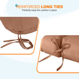 Tufted Outdoor/Indoor Seat/Back Chair Cushion, Set of 2, 42'' x 21'' - Eagle Peak Custom Canopy Tent