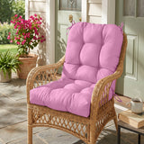 Tufted Outdoor/Indoor Seat/Back Chair Cushion, Set of 2, 42'' x 21'' - Eagle Peak