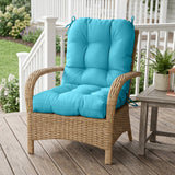 Tufted Outdoor/Indoor Seat/Back Chair Cushions, Set of 1, 42'' x 21'' - Eagle Peak
