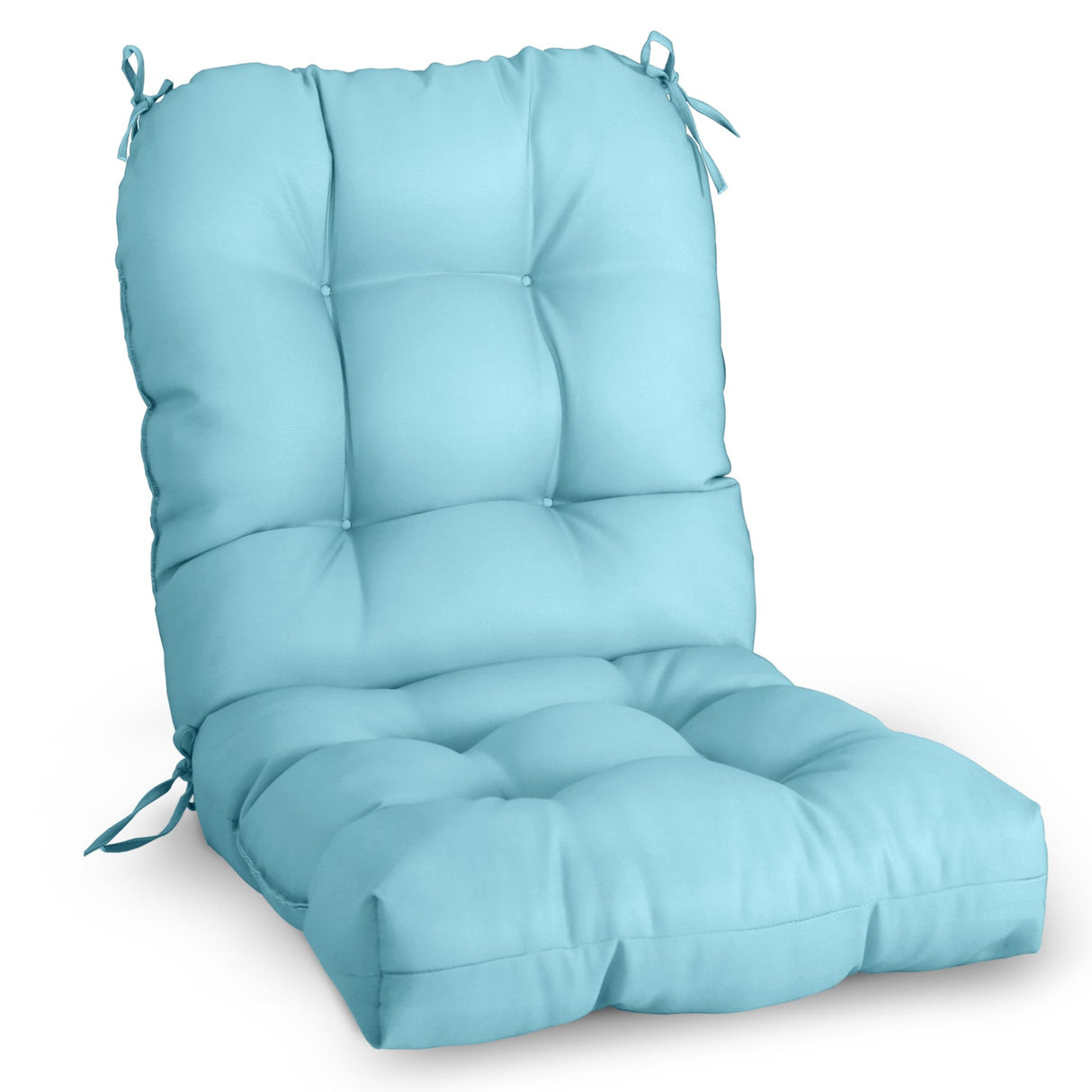 Tufted Outdoor/Indoor Seat/Back Chair Cushions, Set of 1, 42'' x 21'' - Eagle Peak Custom Canopy Tent