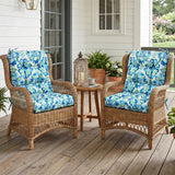 Tufted Outdoor/Indoor Seat/Back Chair Cushions, Set of 2, 42'' x 21'' - Eagle Peak