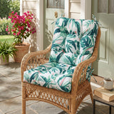 Tufted Outdoor/Indoor Seat/Back Chair Cushions, Set of 2, 42'' x 21'' - Eagle Peak