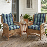 Tufted Outdoor/Indoor Seat/Back Chair Cushions, Set of 2, 42'' x 21'' - Eagle Peak