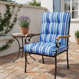 Tufted Outdoor/Indoor Seat/Back Chair Cushions, Set of 2, 42'' x 21'' - Eagle Peak