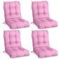 Tufted Outdoor/Indoor Seat/Back Chair Cushions, Set of 4, 42'' x 21'' - Eagle Peak Custom Canopy Tent