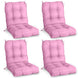 Tufted Outdoor/Indoor Seat/Back Chair Cushions, Set of 4, 42'' x 21'' - Eagle Peak Custom Canopy Tent
