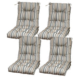 Tufted Outdoor/Indoor Seat/Back Chair Cushions, Set of 4, 42'' x 21'' - Eagle Peak Custom Canopy Tent