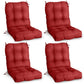 Tufted Outdoor/Indoor Seat/Back Chair Cushions, Set of 4, 42'' x 21'' - Eagle Peak Custom Canopy Tent