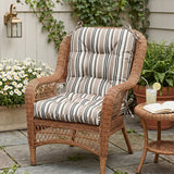 Tufted Outdoor/Indoor Seat/Back Chair Cushions, Set of 4, 42'' x 21'' - Eagle Peak