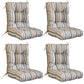 Tufted Outdoor/Indoor Seat/Back Chair Cushions, Set of 4, 42'' x 21'' - Eagle Peak Custom Canopy Tent