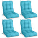 Tufted Outdoor/Indoor Seat/Back Chair Cushions, Set of 4, 42'' x 21'' - Eagle Peak Custom Canopy Tent