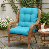 Tufted Outdoor/Indoor Seat/Back Chair Cushions, Set of 4, 42'' x 21'' - Eagle Peak