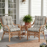 Tufted Outdoor/Indoor Seat/Back Chair Cushions, Set of 4, 42'' x 21'' - Eagle Peak
