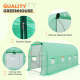 Tunnel Greenhouse Garden Green House, 13'x7'x7 - Eagle Peak Custom Canopy Tent