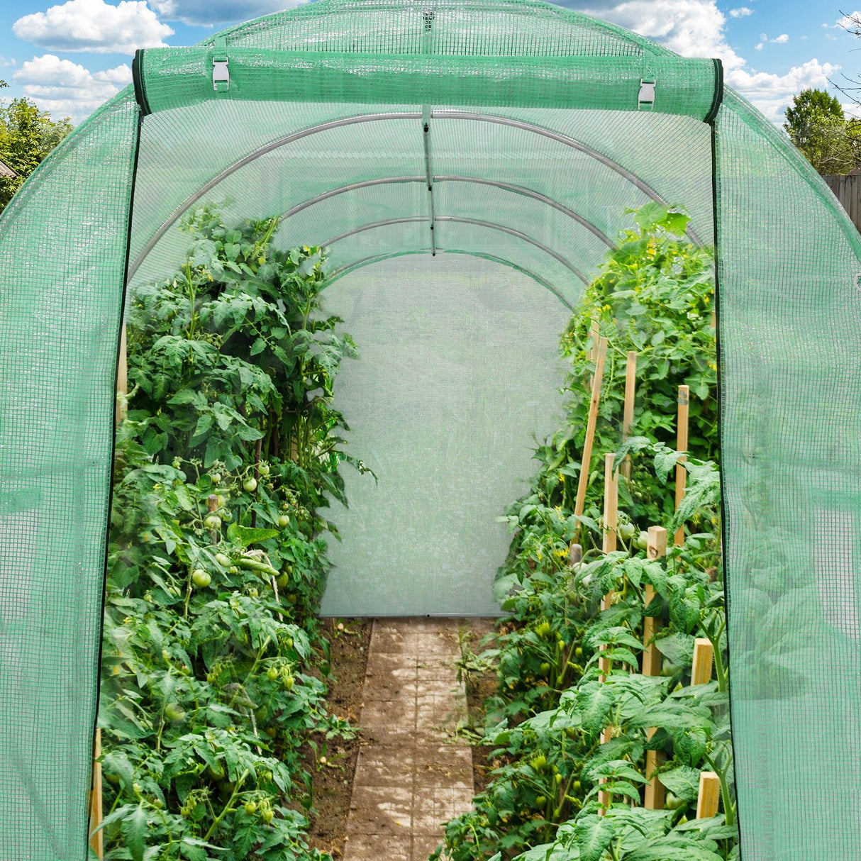 Tunnel Greenhouse Garden Green House, 13'x7'x7 - Eagle Peak Custom Canopy Tent