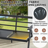 Urban Slate 2 Piece Modern Outdoor Patio Furniture Set, Couch and Coffee Table Set - Eagle Peak Custom Canopy Tent