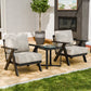 Urban Slate 3 Piece Outdoor Bistro Set, Black/Beige, Black/Gray - Eagle Peak Custom Canopy Tent