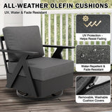 Urban Slate 7 Piece Modern Outdoor Patio Furniture Set - Eagle Peak Custom Canopy Tent
