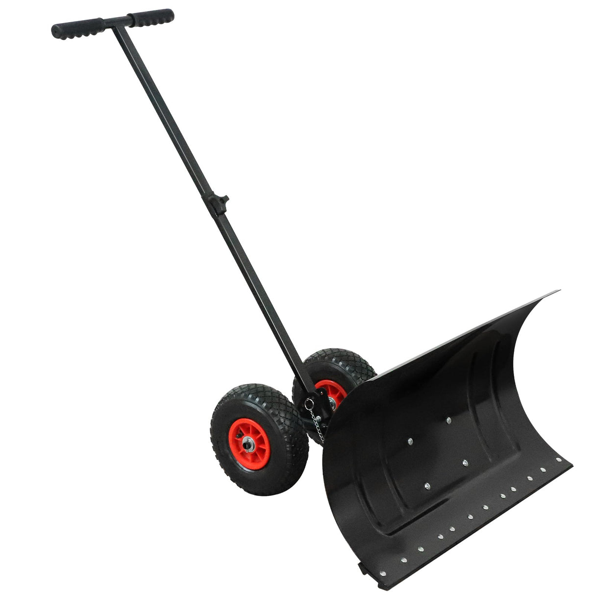 Wheeled Snow Shovel for Driveway 29”x16.5” Blade, Single/Dual Rod - Eagle Peak Custom Canopy Tent