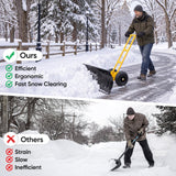 Wheeled Snow Shovel, Single Rod Plow, Single/Dual Rod - Eagle Peak®
