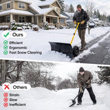 Wheeled Snow Shovel, Single Rod Plow, Single/Dual Rod - Eagle Peak®