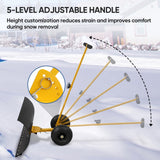 Wheeled Snow Shovel, Single Rod Plow, Single/Dual Rod - Eagle Peak®