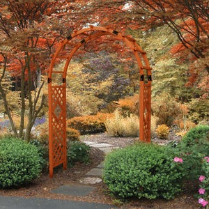 Wood Arbor Garden Trellis