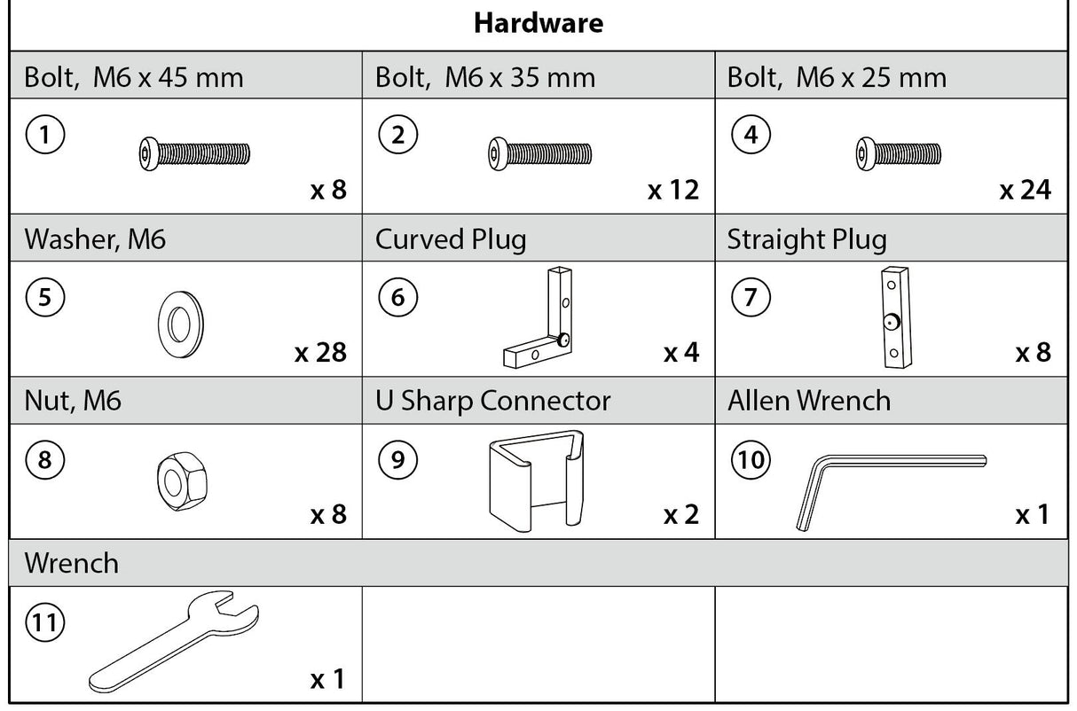 WSS Part Hadeware B - Eagle Peak Canopy and Outdoor Products