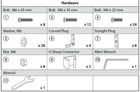 WSS Part Hadeware B - Eagle Peak Canopy and Outdoor Products