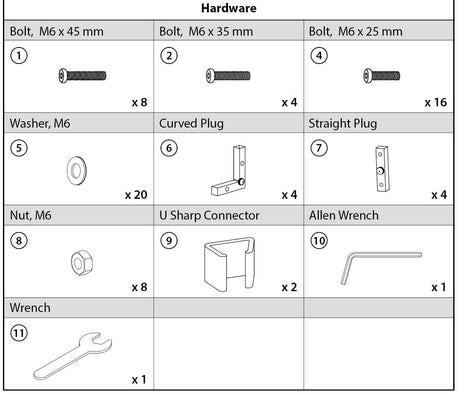 WSS Part Hadeware C - Eagle Peak Canopy and Outdoor Products