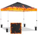 EAGLE PEAK E100/O100 Easy Setup 10x10 Straight Leg Pop Up Canopy Tent with Graphix Top