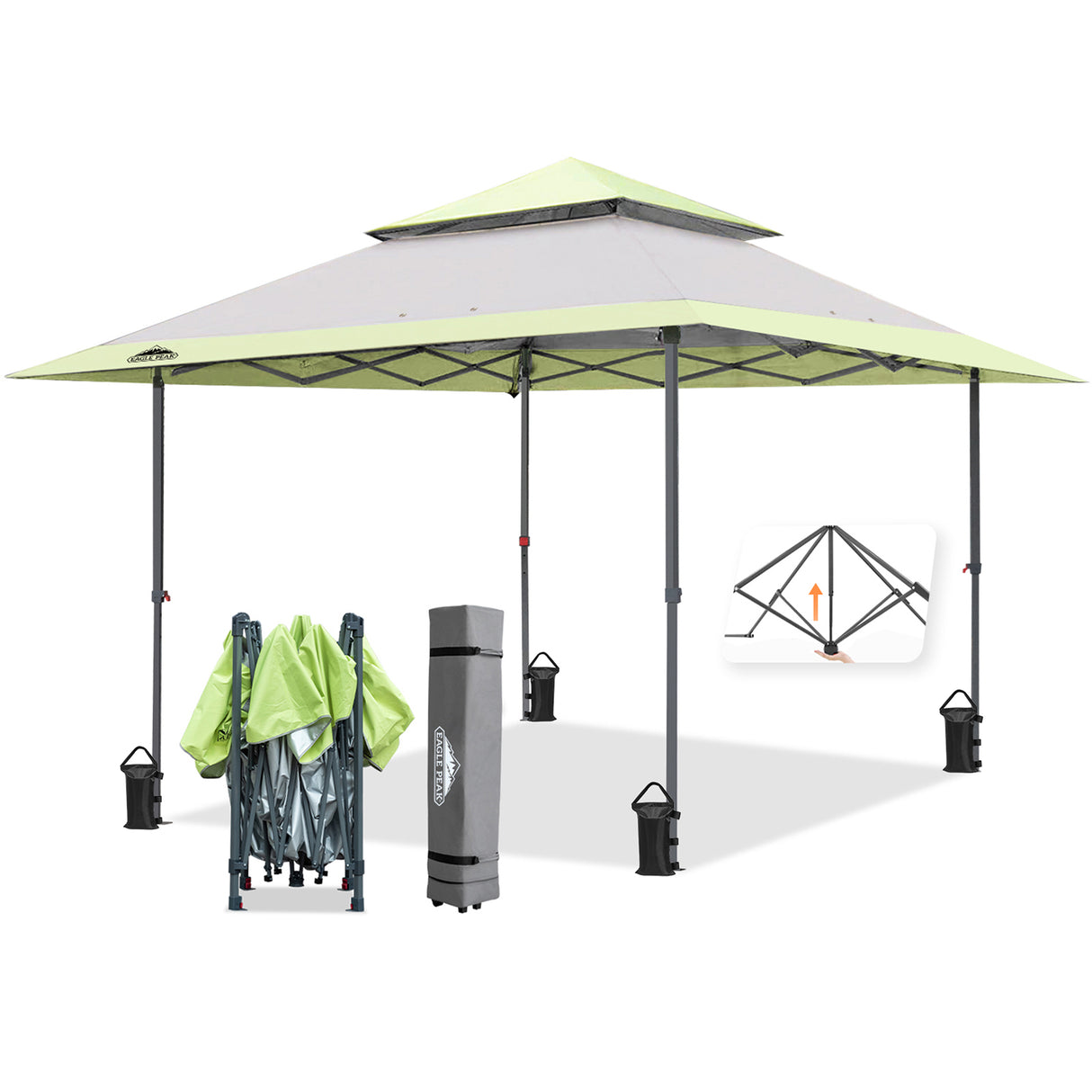 EAGLE PEAK 13x13 Straight Leg Pop Up Canopy Tent