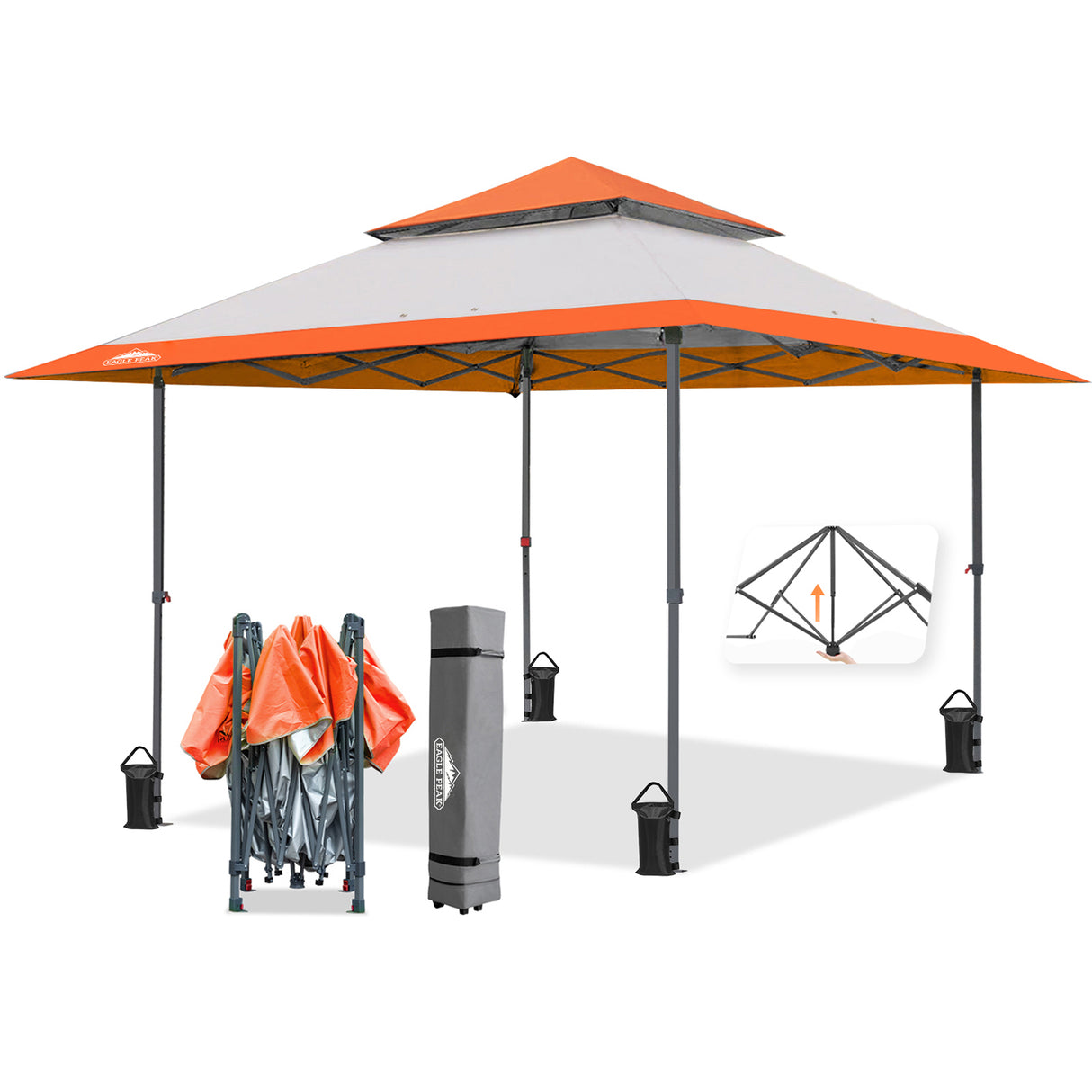 EAGLE PEAK 13x13 Straight Leg Pop Up Canopy Tent