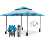 13x13 Straight Leg Pop Up Canopy Tent with 169 sqft of Shade