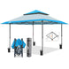 13x13 Straight Leg Pop Up Canopy Tent with 169 sqft of Shade