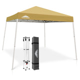 Slant Leg Pop up Canopy Tent, 10x10 Base 8x8 Top