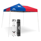 Slant Leg Pop up Canopy Tent, 10x10 Base 8x8 Top