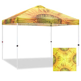 EAGLE PEAK E100/O100 Easy Setup 10x10 Straight Leg Pop Up Canopy Tent with Graphix Top