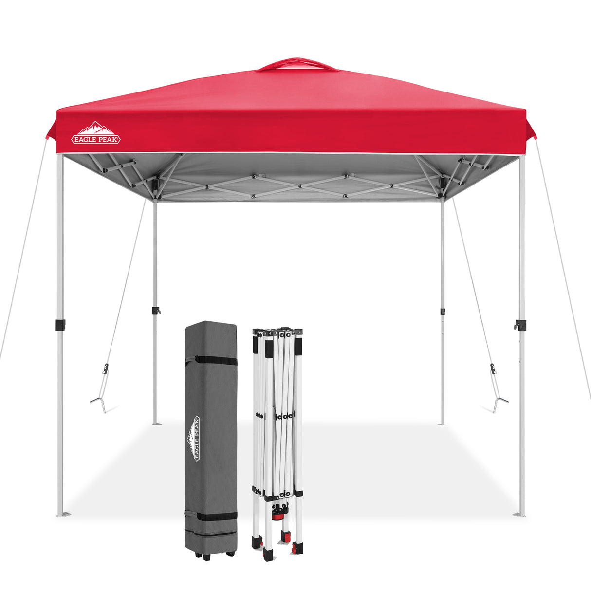 EAGLE PEAK 8x8 Pop Up Straight Leg Canopy with Wheeled Bag - Eagle Peak Canopy and Outdoor Products