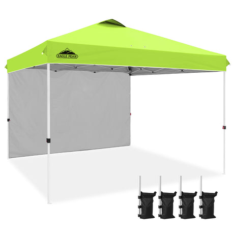 12x12 Commercial Heavy Duty Pop up Canopy with 1 Sidewall