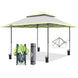 13x13 Straight Leg Pop Up Canopy Tent with 169 sqft of Shade