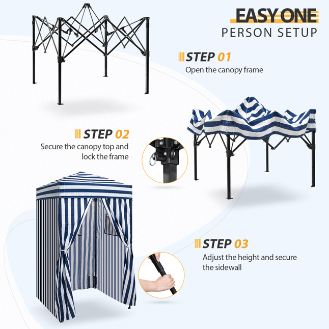 EAGLE PEAK Flex Ultra Compact 4x4 Pop-up Changing Room Canopy