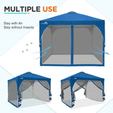 EAGLE PEAK 10x10 Outdoor Pop Up Canopy Tent, Pop Up Screenhouse with Mosquito Netting, Vented Top and Wheeled Carrying Bag - Eagle Peak®