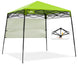 EAGLE PEAK 8x8 Pop Up Canopy Tent with Sidewall, 8x8 Base 6x6 Top