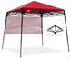 EAGLE PEAK 8x8 Pop Up Canopy Tent with Sidewall, 8x8 Base 6x6 Top